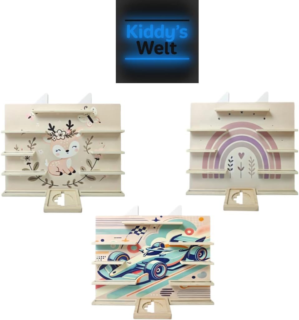 Kiddy's Welt - Hörfiguren Tonie Regal für Tonies-Wandregal kompatibel mit Toniebox- Kinderzimmer Reg