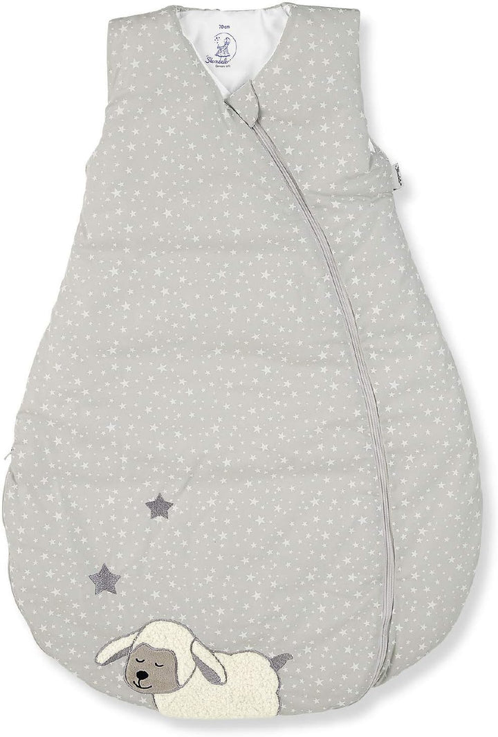 Sterntaler Schlafsack für Kleinkinder, Ganzjährig, Funktionsschlafsack Schaf Stanley, Reissverschlus