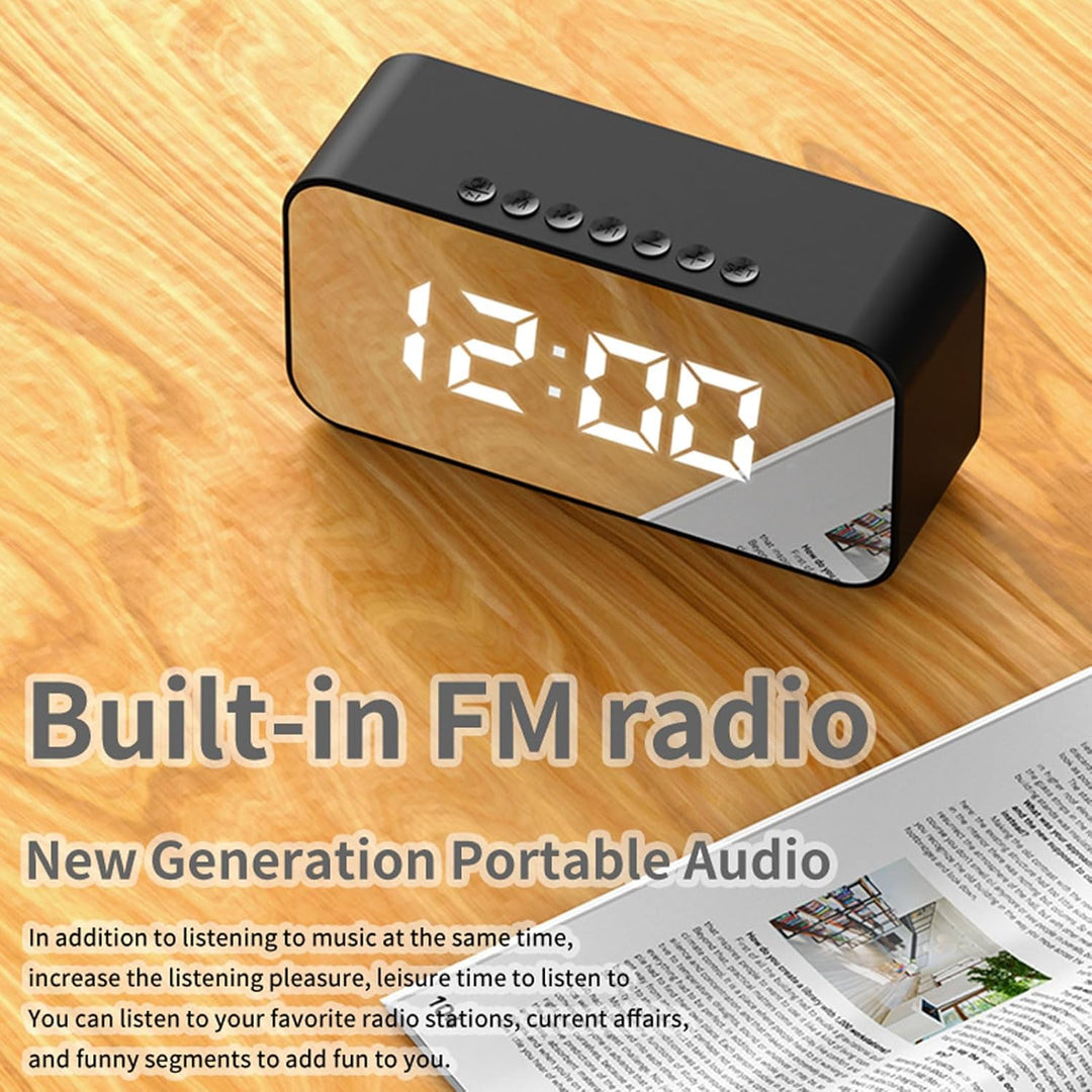Digitaler Wecker Mit Bluetooth-Lautsprecher, Wecker, Radiowecker Für Schlafzimmer, Stereo-Sound, Ger
