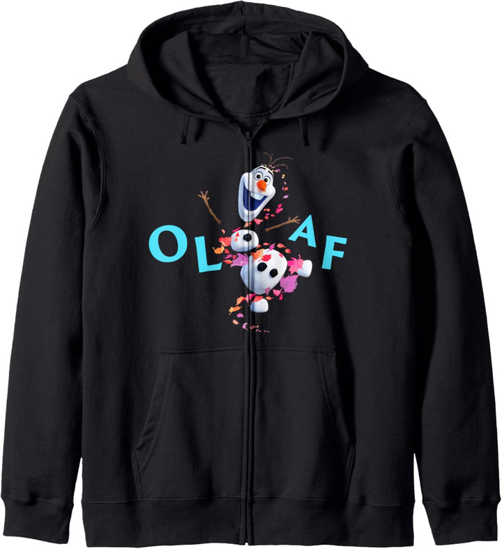 Disney Frozen 2 Olaf Autum Leaves Happy Portrait Kapuzenjacke
