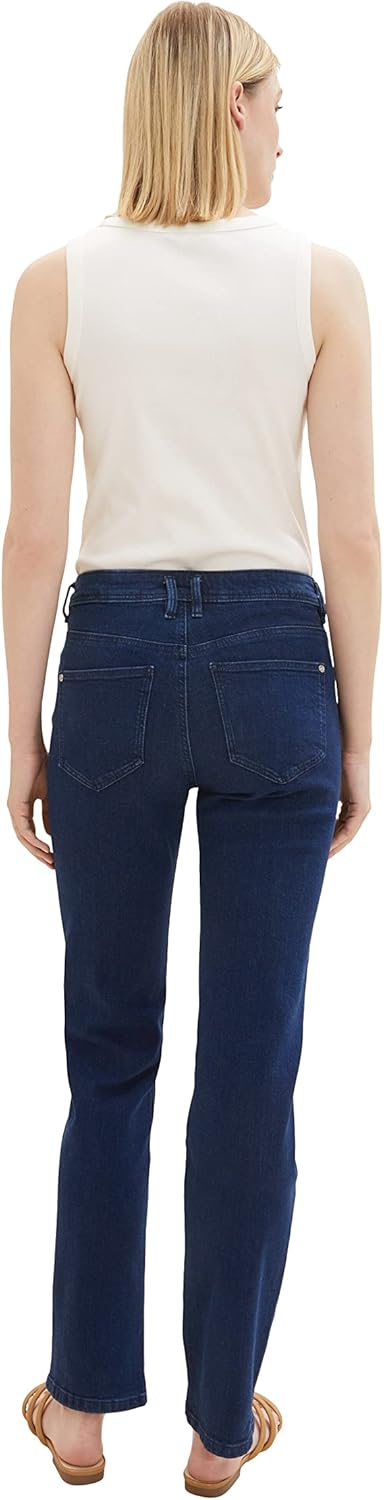 TOM TAILOR Damen Kate Straight Fit Jeans 26W / 30L 10114 - Clean Dark Stone Blue Denim, 26W / 30L 10