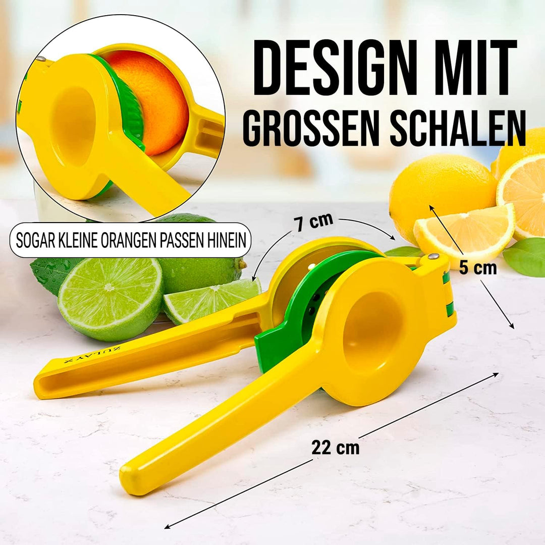Zulay Kitchen Zitronenpresse &amp; Limettenpresse, Manuelle Zitruspresse Handpresse für Zitronen und Lim