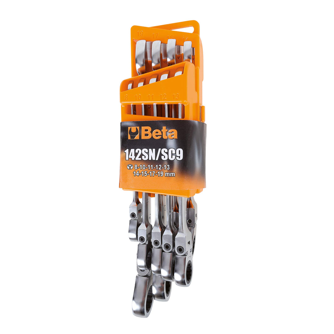 Beta 142SN/SC9 Tool Set aus 9 Knarrenschlüssel, Werkzeug (9-teilig, gelenkige Maulschlüssel mit komp