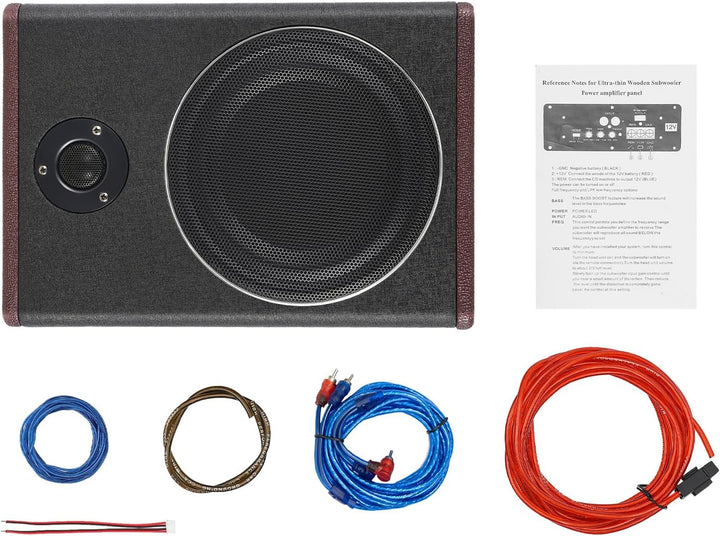 panfudongk Car Subwoofer Auto Set | Aktiv Subwoofer für Auto | Leistungsstarker 8-Zoll Subwoofer | T