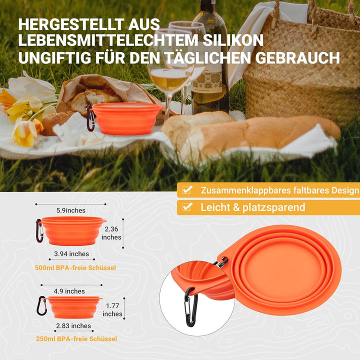 KingCamp Camping Geschirr Set 2-4 Personen I Camping Kochgeschirr aus Edelstahl I Camping Töpfe mit