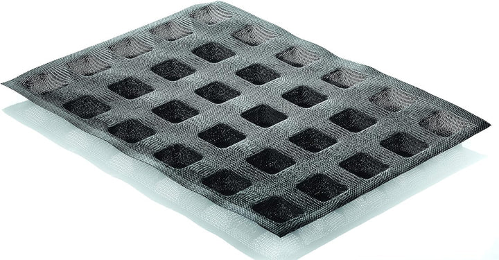 Silikomart 70.520.20.0065 mikro - perforierte Silikonformen, Silicone, Schwarz