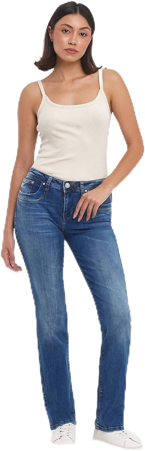 LTB Jeans - Damen - Vilma - Mid Waist - Straight Leg Jeans - Hosen 24W / 30L Angellis Wash 50670, 24
