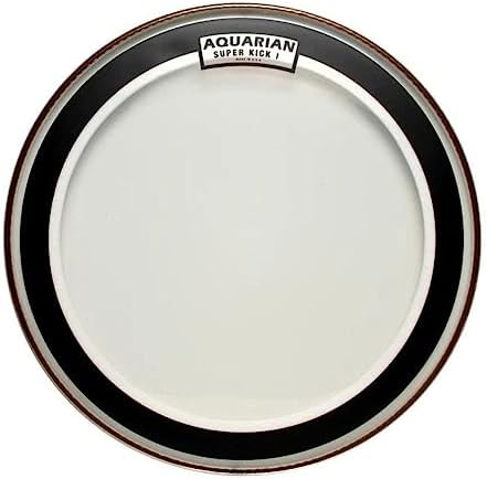 Aquarian SKI18 Superkick Series - 18 inch Drumhead - Single Ply - Clear 18 Inch Super-Kick 1, 18 Inc