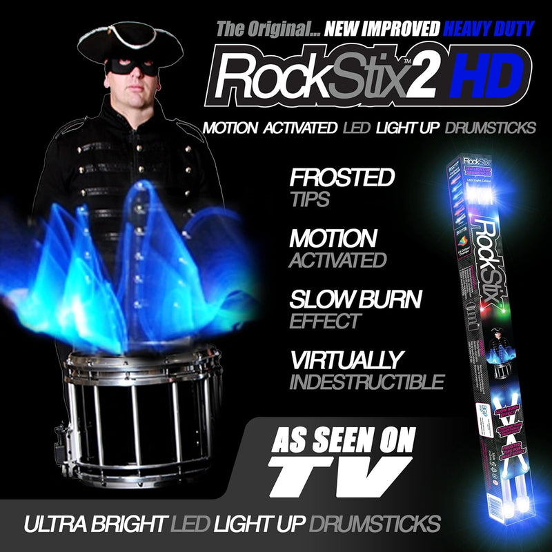 BLAU - LED LEUCHTEN TROMMELSTOCK - ROCKSTIX