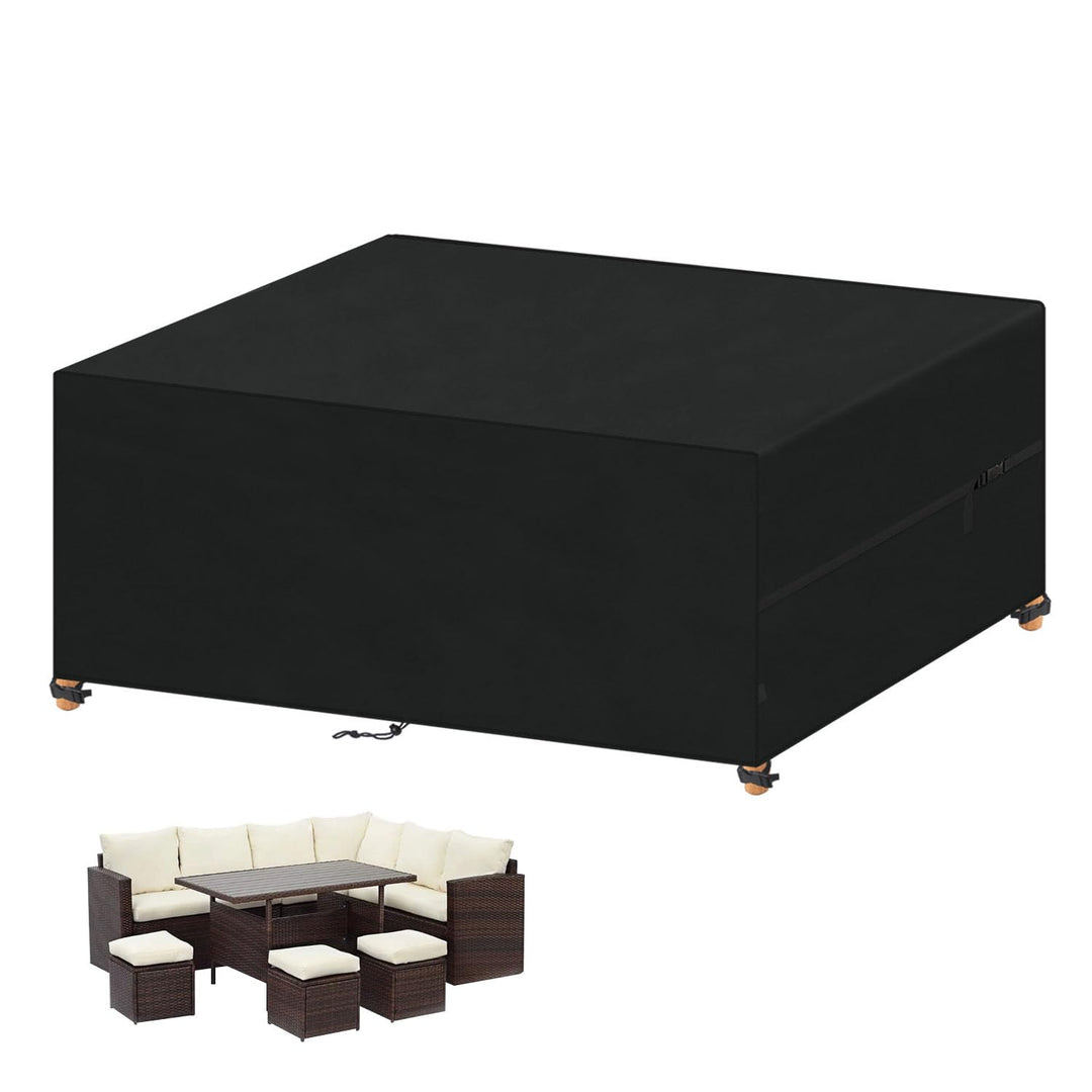VANSHEIM Gartenmöbel Abdeckung Wasserdicht Schutzhülle Gartenmöbel Abdeckplane Gartenmöbel abdeckhau