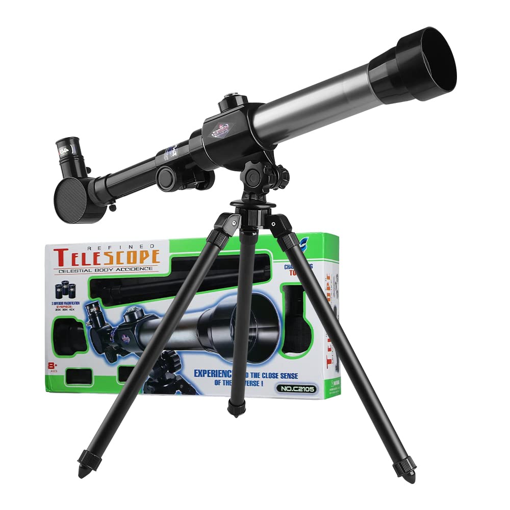 HONPHIER Kinder Teleskop Kinderspielzeug 20X-30X-40X Astronomisches Kinder Fernrohr Teleskop mit Tri