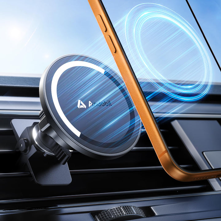 andobil Handyhalterung Auto Magnet Kompatibel mit MagSafe [ Das bisher Die stärkste Magnetkraft ] Au