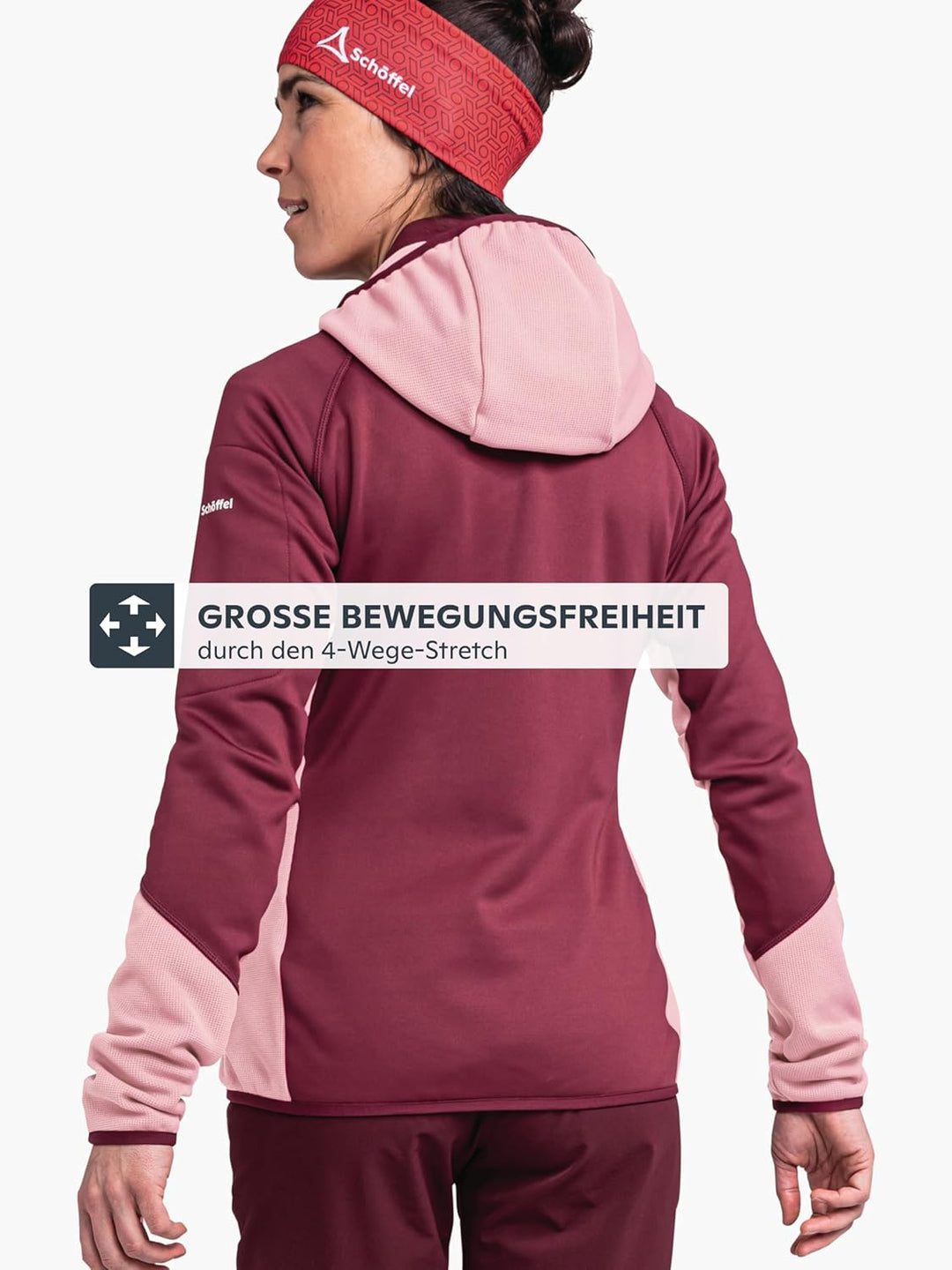 Schöffel Damen Fleece Hoody Lodron L atmungsaktiver Fleece Pullover mit hoher Bewegungsfreiheit, fun