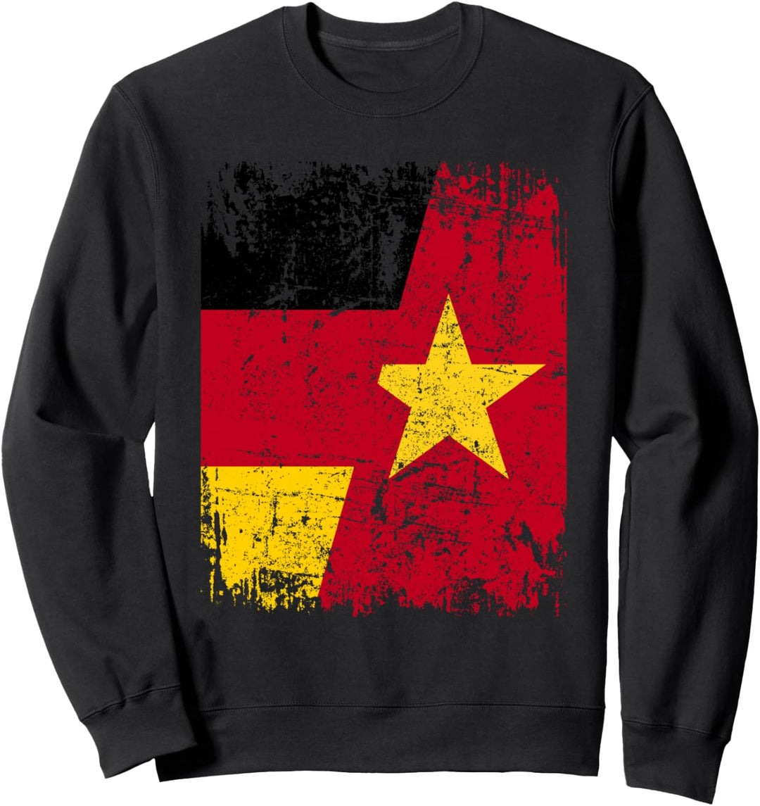 VIETNAM DEUTSCHLAND Flagge | Damen Herren Kinder | Vietnam Sweatshirt
