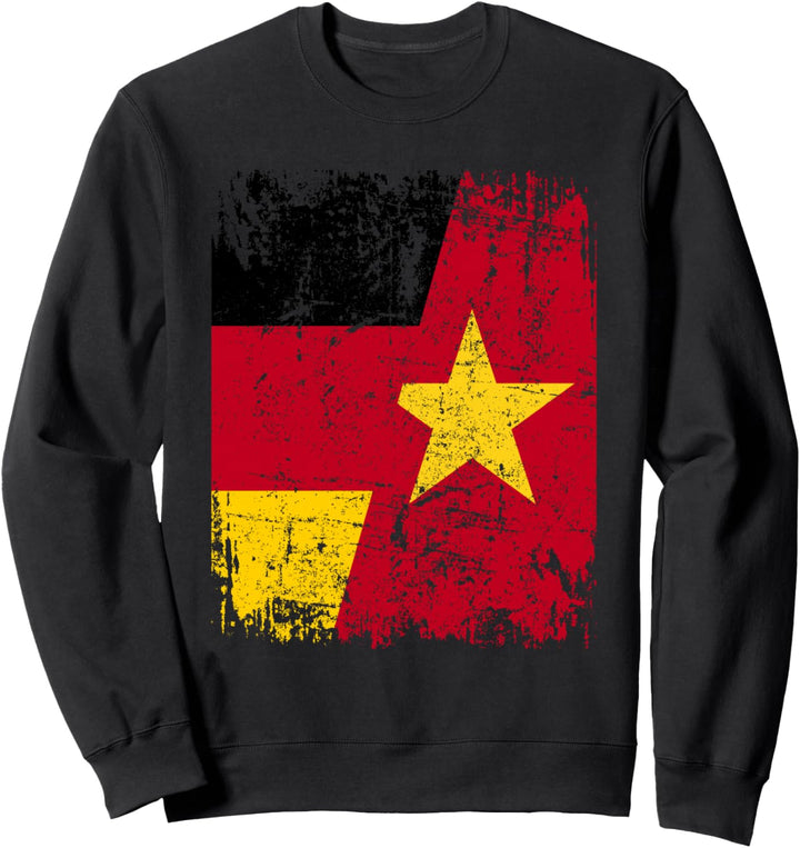 VIETNAM DEUTSCHLAND Flagge | Damen Herren Kinder | Vietnam Sweatshirt