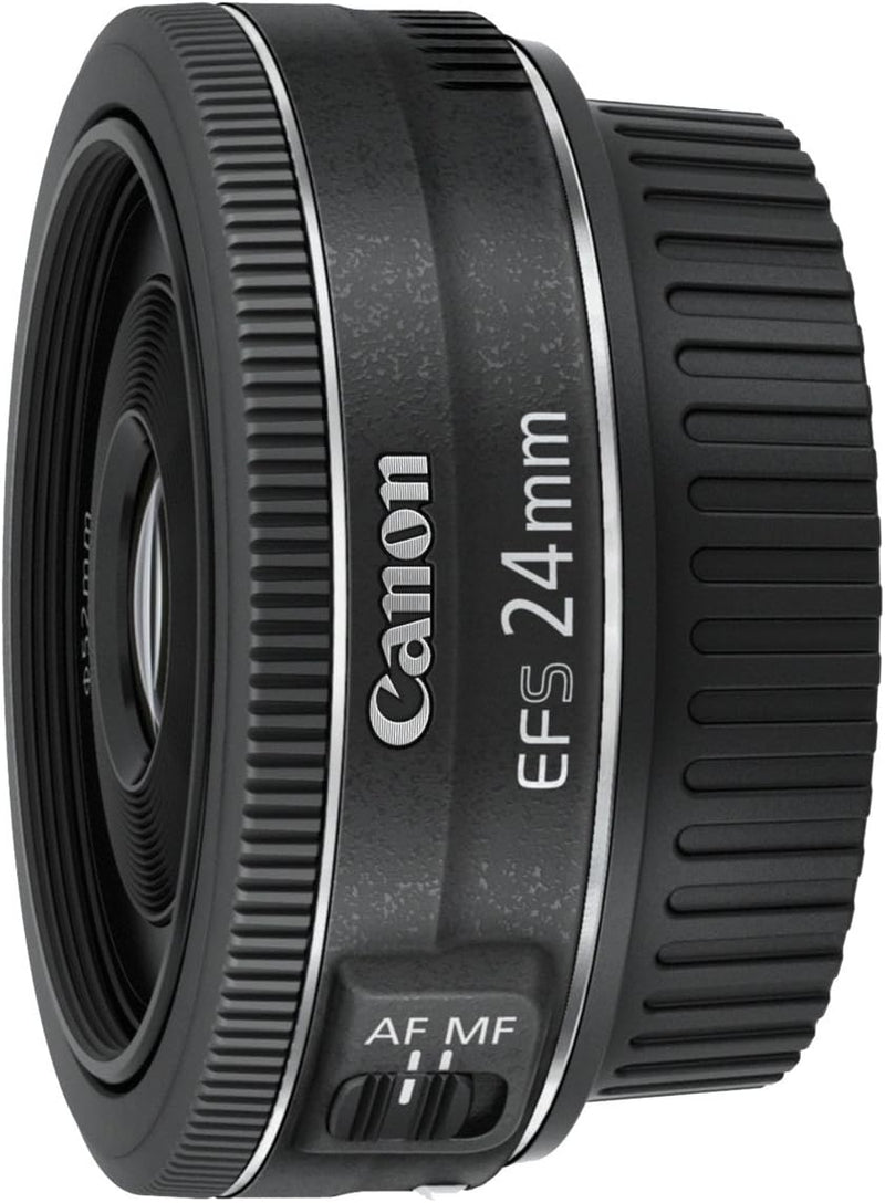 Canon EF-S 24 mm 1:2.8 STM Objektiv schwarz & EF 50 mm f/1.8 STM Objektiv, schwarz Bundle mit 50 mm