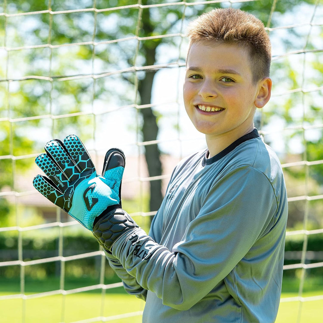 CATCH & KEEP Torwarthandschuhe Kralle Junior Pro 3.0 - Professionelle Torwart-Fussballhandschuhe für