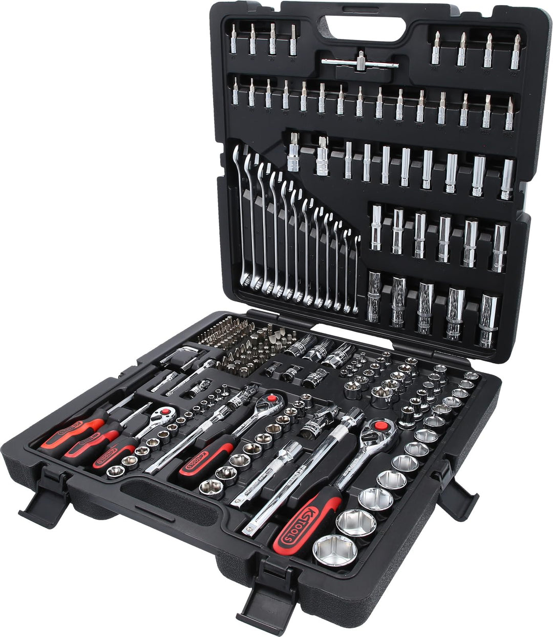 KS Tools 918.0216 1/4"+3/8"+1/2" CHROMEplus Steckschlüssel-Satz, 216-tlg 216-tlg. Hochglanz verchrom