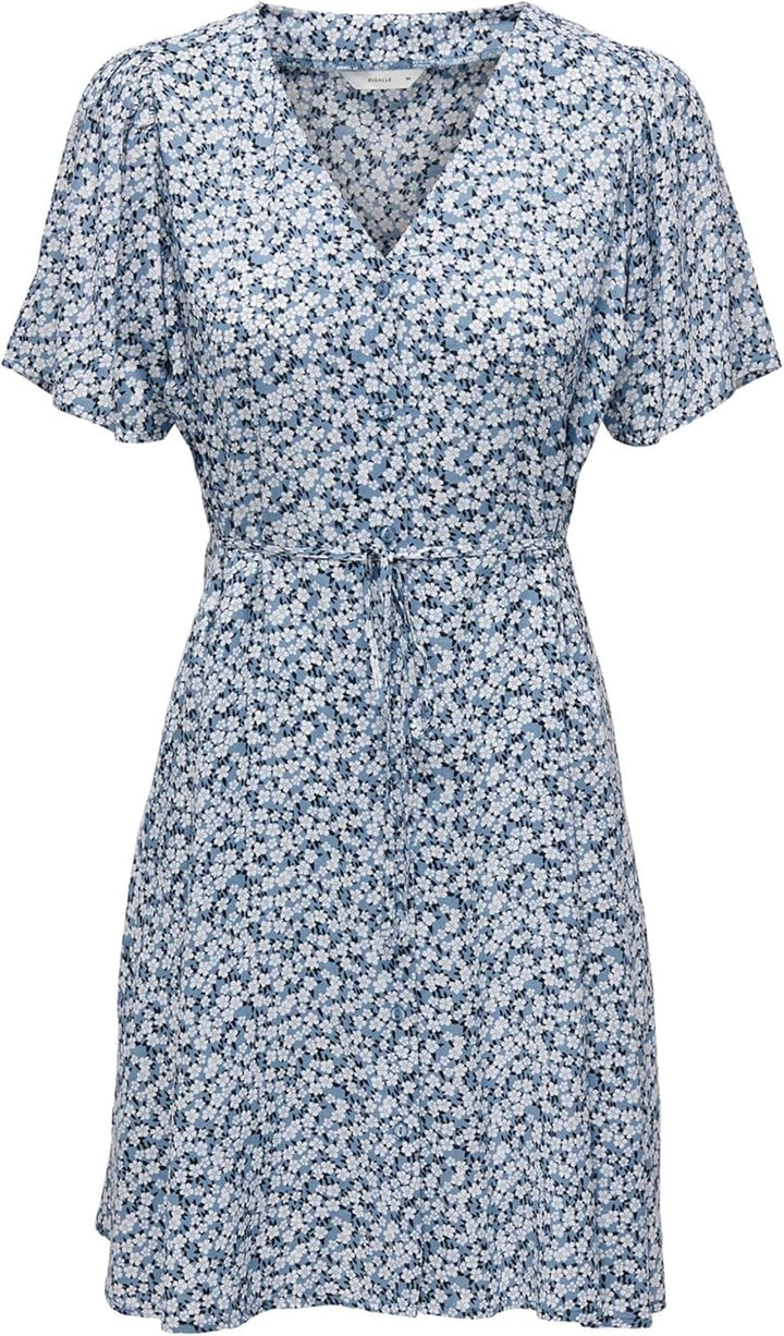 ONLY Female Kleid ONLEVIDA Kurzes Kleid XS Provincial Blue/Aop:sadie Flower, XS Provincial Blue/Aop: