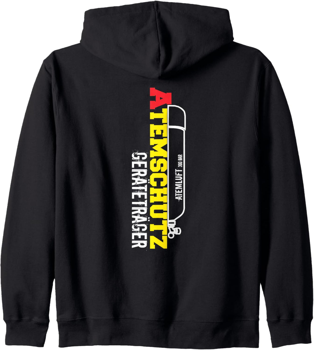 Feuerwehr - Atemschutzgeräteträger Front und Rückseitendruck Kapuzenjacke
