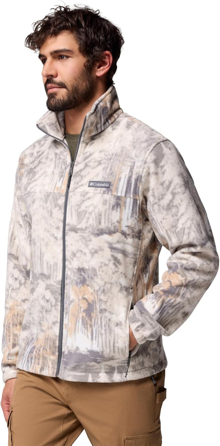 Columbia Herren Printed Jacket Steens Mountain Bedruckte Jacke City Grey Deschutestrees M, City Grey