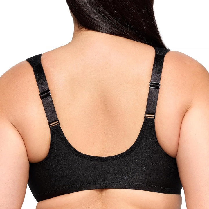 Glamorise Damen Wonderwire-Vorderverschluss BH 115C Schwarz, 115C Schwarz