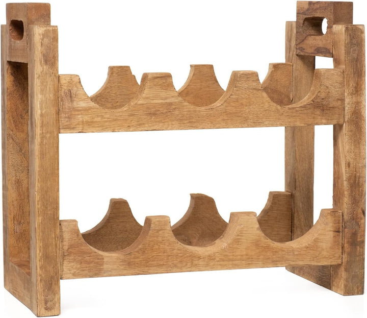 Moritz Weinregal Weinhalter Flaschenregal 35 x 38 x 19 cm aus Holz Aufbewahrungsregal Weinflaschenha