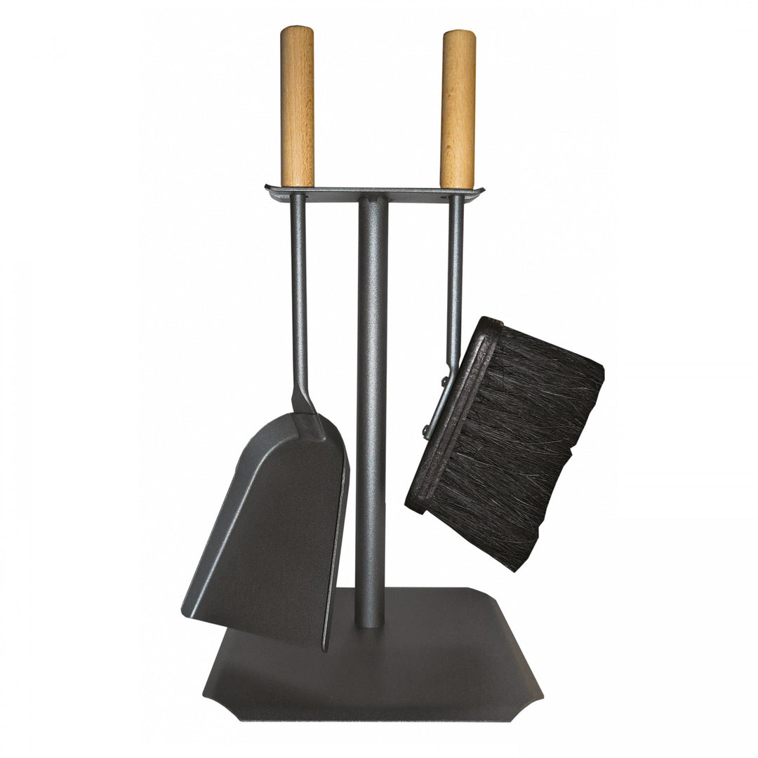 raik 21.02.376.2 Kaminbesteck 2-teilig, anthrazit beschichtet, 39cm