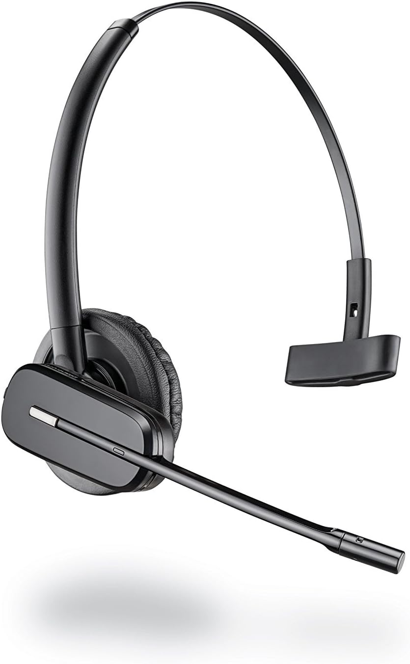 Plantronics B2B Poly DECT Headset CS540 + Handhörerlifter HL-10, Schwarz One Size Inkl. HL-10 Single