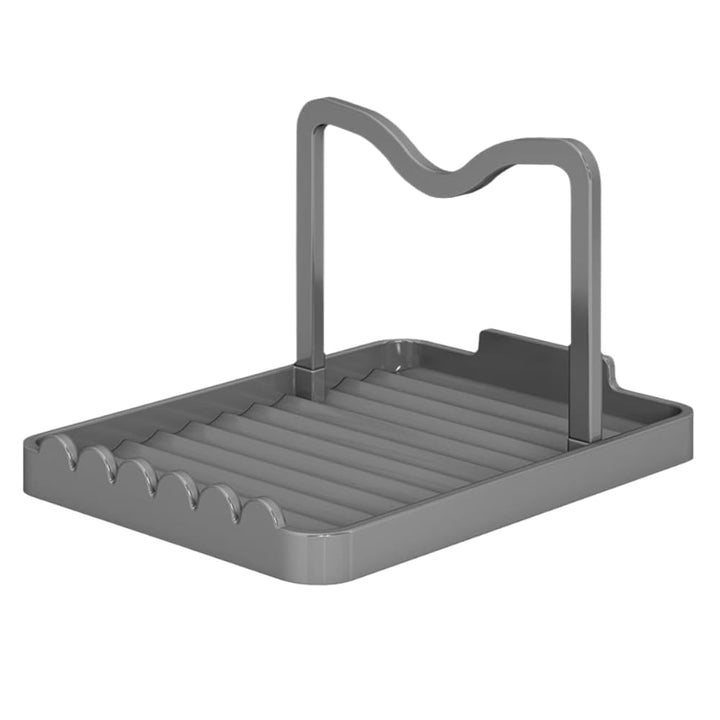 DONGKER Topfdeckelhalter & Kochlöffelablage in einem, Topfdeckel Organizer für Topfdeckel mit Einem