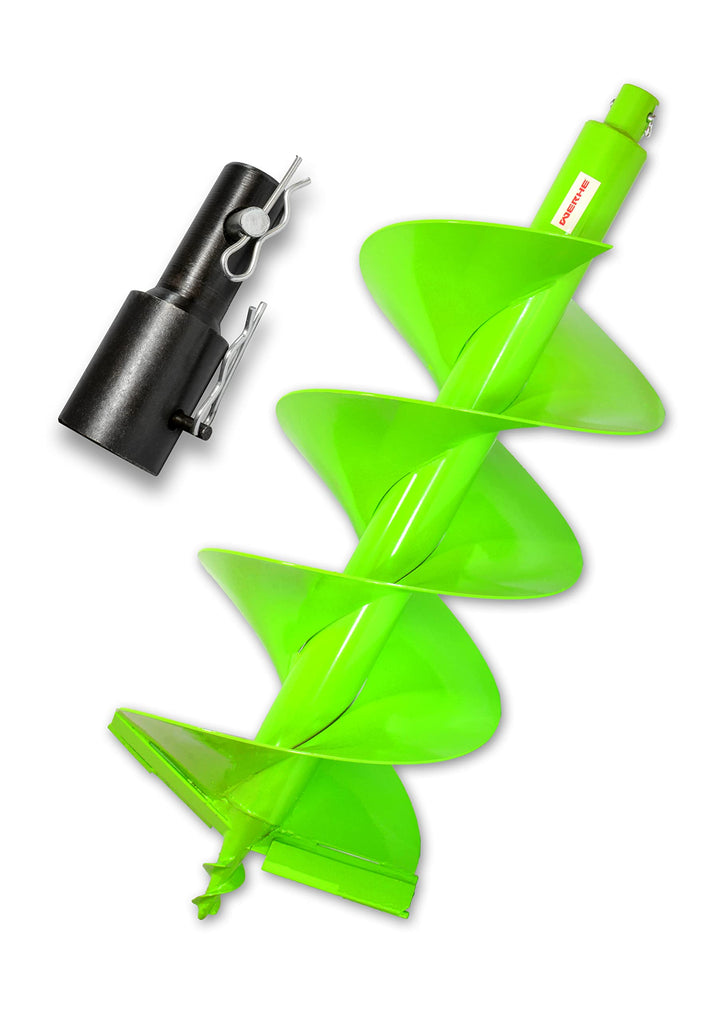 WERHE® Profi Bohrer Starker Stahl, Erdbohrer für bohrmaschine 300 mm Doppel-Welle extrem robust mit