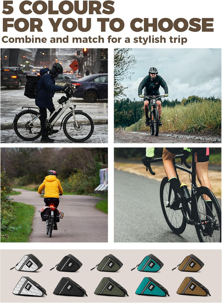 ROCKBROS Rahmentasche für Brompton Faltrad Rahmentasche Fahrrad Dreieckstasche Aufbewahrungstasche f