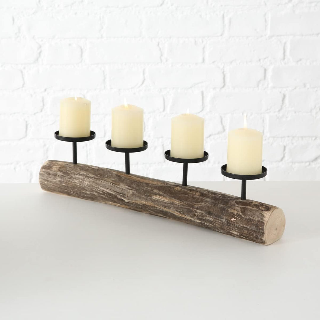 Boltze Kerzenständer Tempe (Kerzenhalter für 4 Kerzen, stilvolles Design, Dekoration Esstisch / Komm