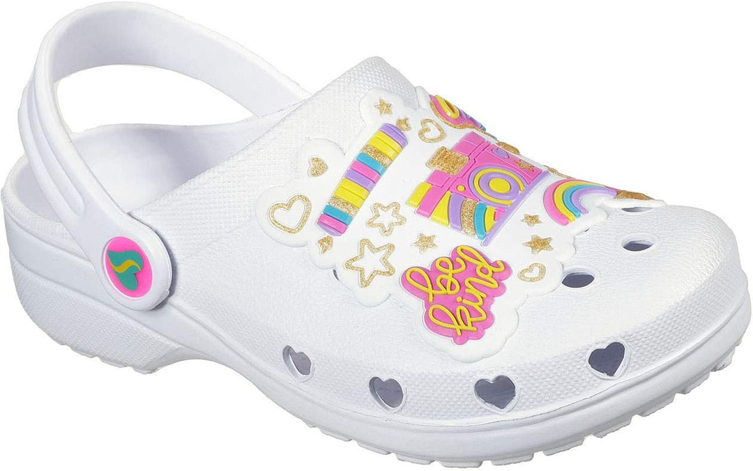 Skechers 308003L-WMLT_28 Slides, White, EU