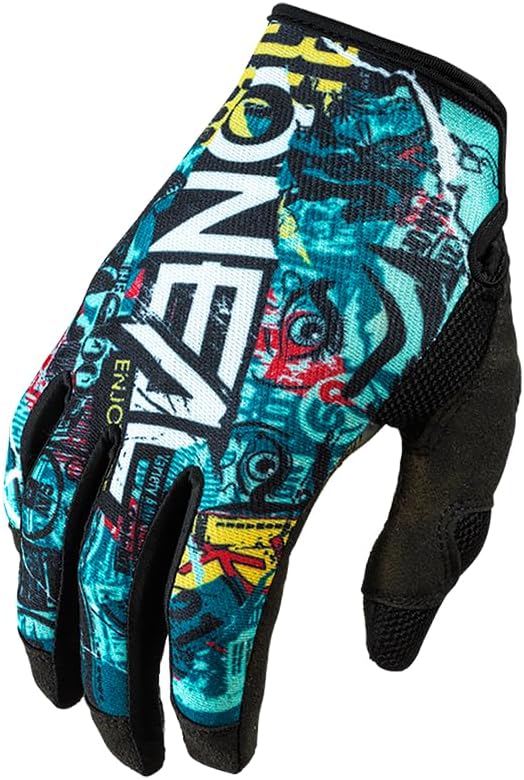 Oneal Mayhem Savage Motocross Handschuhe XXL Blau/Multi, XXL Blau/Multi