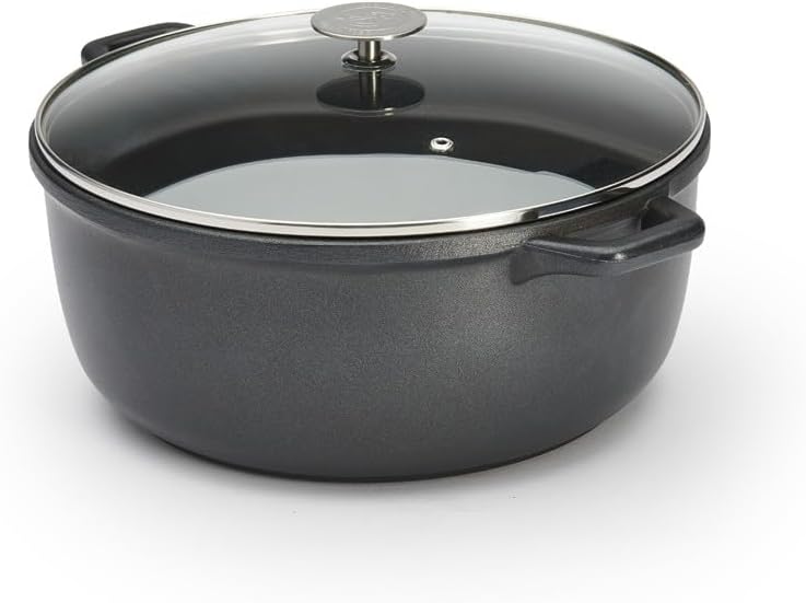De Buyer Bratentopf, Edelstahl, Silber, 28 cm
