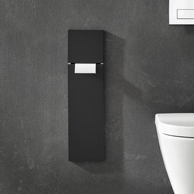 Emco ASIS Pure Unterputz-Schrankmodul für Klobürstengarnitur, Badezimmerschrank mit Toilettenpapierh