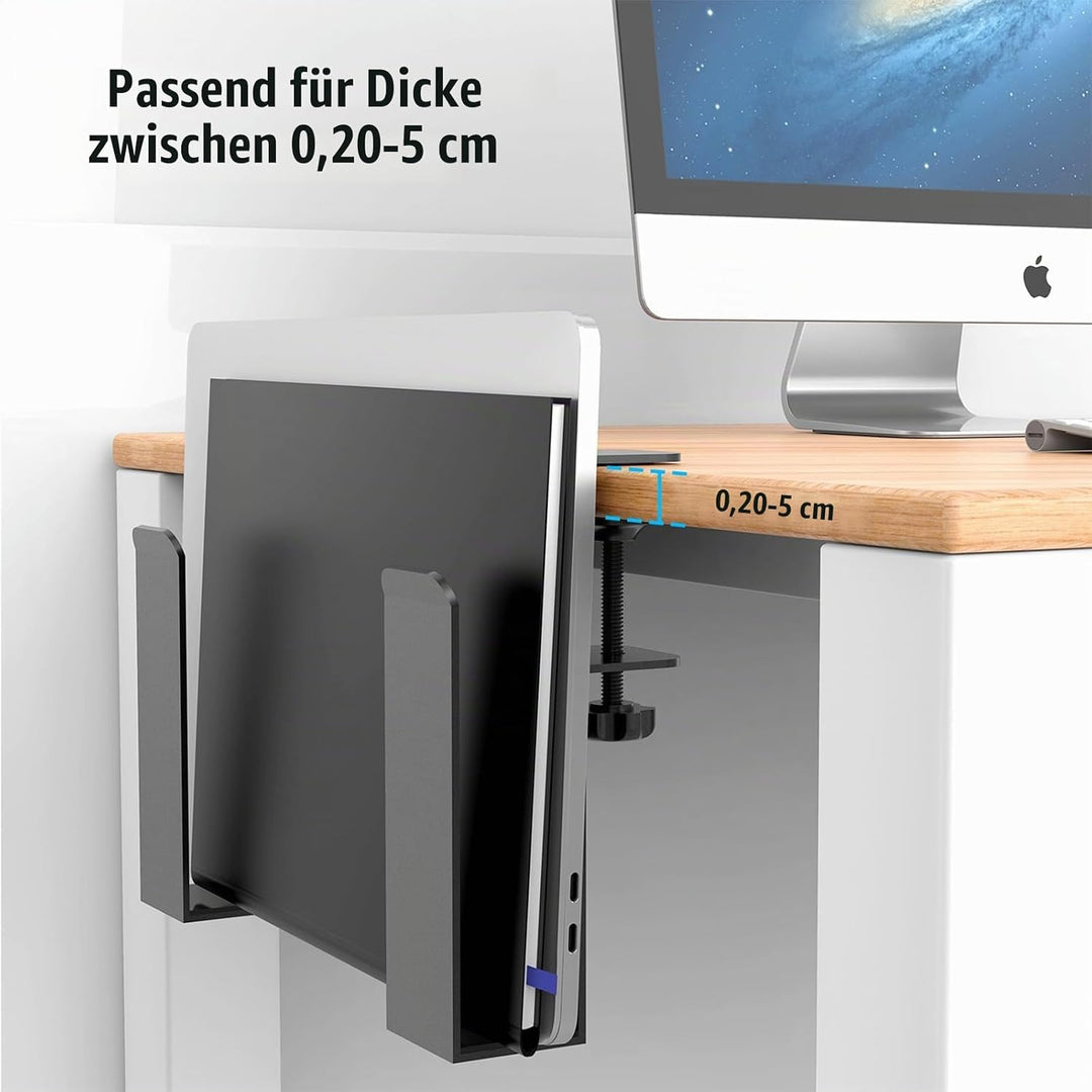 Verstellbare Schreibtischseitenlaptop-Halterung Kratzfest Vertikal Seitliches Hängende Lagerregal fü