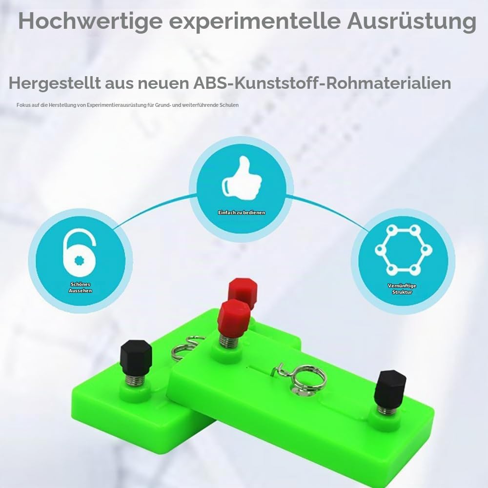 Physik Elektrische Schaltung Lernkit,Stromkreis Motor Kit,Elektrische Schaltung Lernkit,98pcs mit En