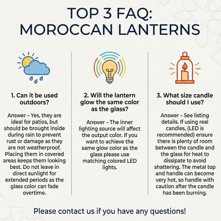 Vela Lanterns Marokkanische Lampenlaterne, dekorativer Kerzenhalter für Innen- und Aussenbereich, He