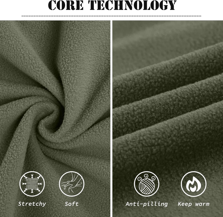 33,000ft Damen Fleece Pullover mit Halbreissverschluss Fleeceshirt Winter Warm Ski-Pullover Microfle
