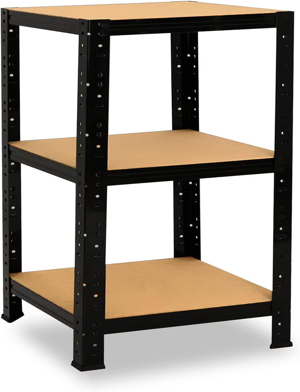 shelfplaza® 90x23x23cm Black Schwerlastregal schwarz/Metallregal schwarz 3 Böden à 175kg Tragkraft/L