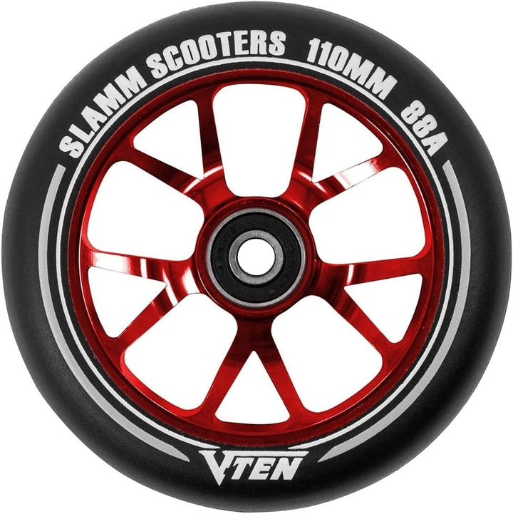 Slamm Scooters V-Ten II Räder, Unisex, Erwachsene, Unisex, SL582 110 mm Schwarz, 110 mm Schwarz