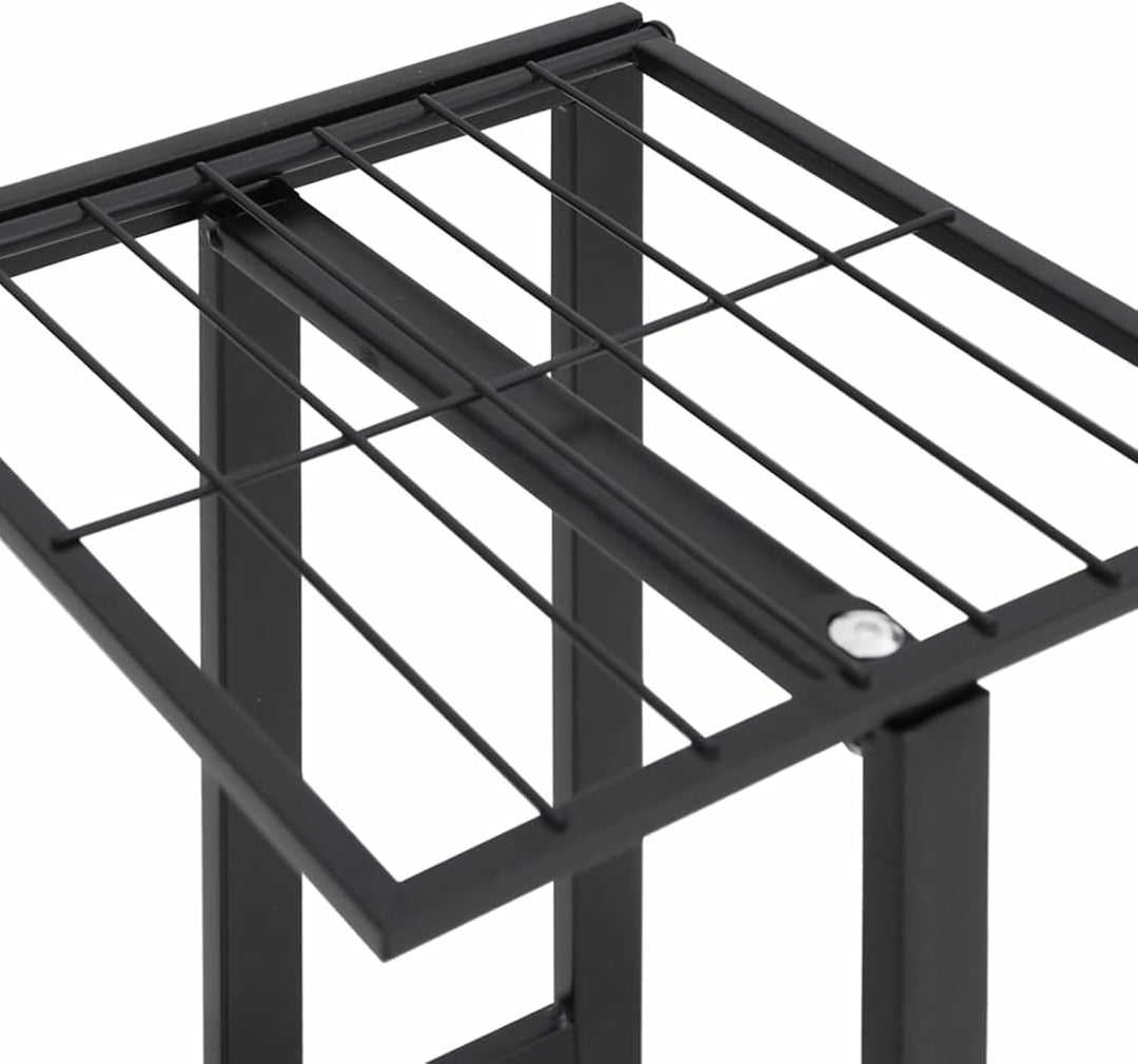 Homgoday Blumenständer 4-Etagen mit Rollen Blumenregal Pflanzenständer Pflanzenregal Blumenbank Blum