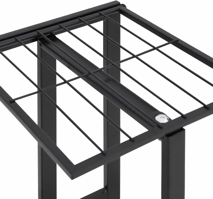 Homgoday Blumenständer 4-Etagen mit Rollen Blumenregal Pflanzenständer Pflanzenregal Blumenbank Blum