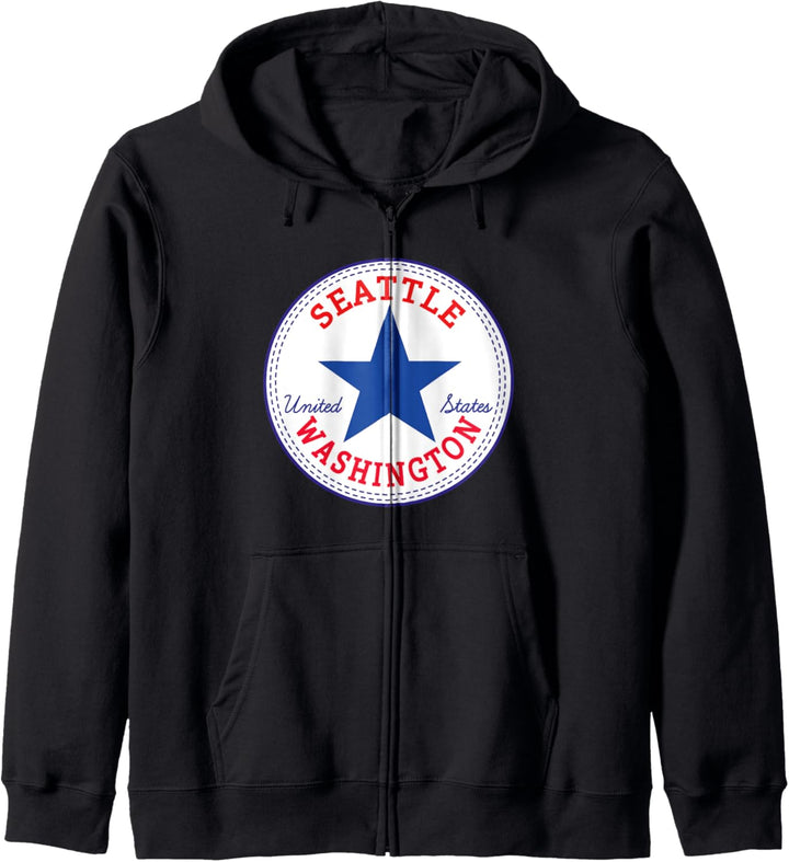 Seattle Washington USA Reise Outdoor Souvenir Kapuzenjacke