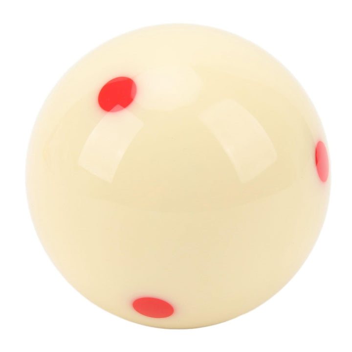 Fockety Spielball, 57mm 6 rote Punkte Kratzfestes, schlagfestes Harz Standard Pool Billard Spielball