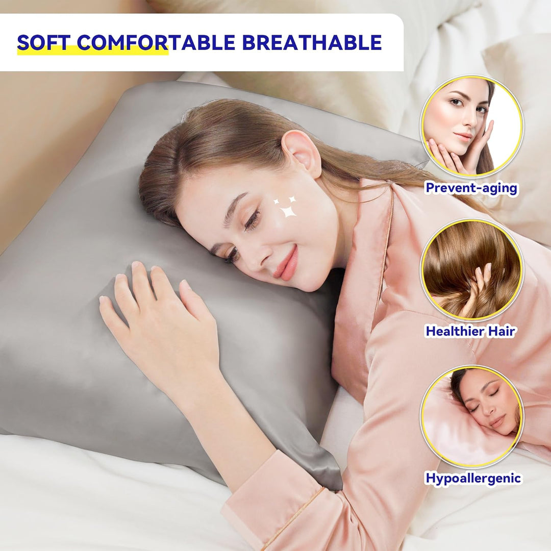 Seidenkissenbezug Jaciu Silk Pillowcase 21 Momme beidseitiger Seidenkissenbezug Kissenbezug Versteck