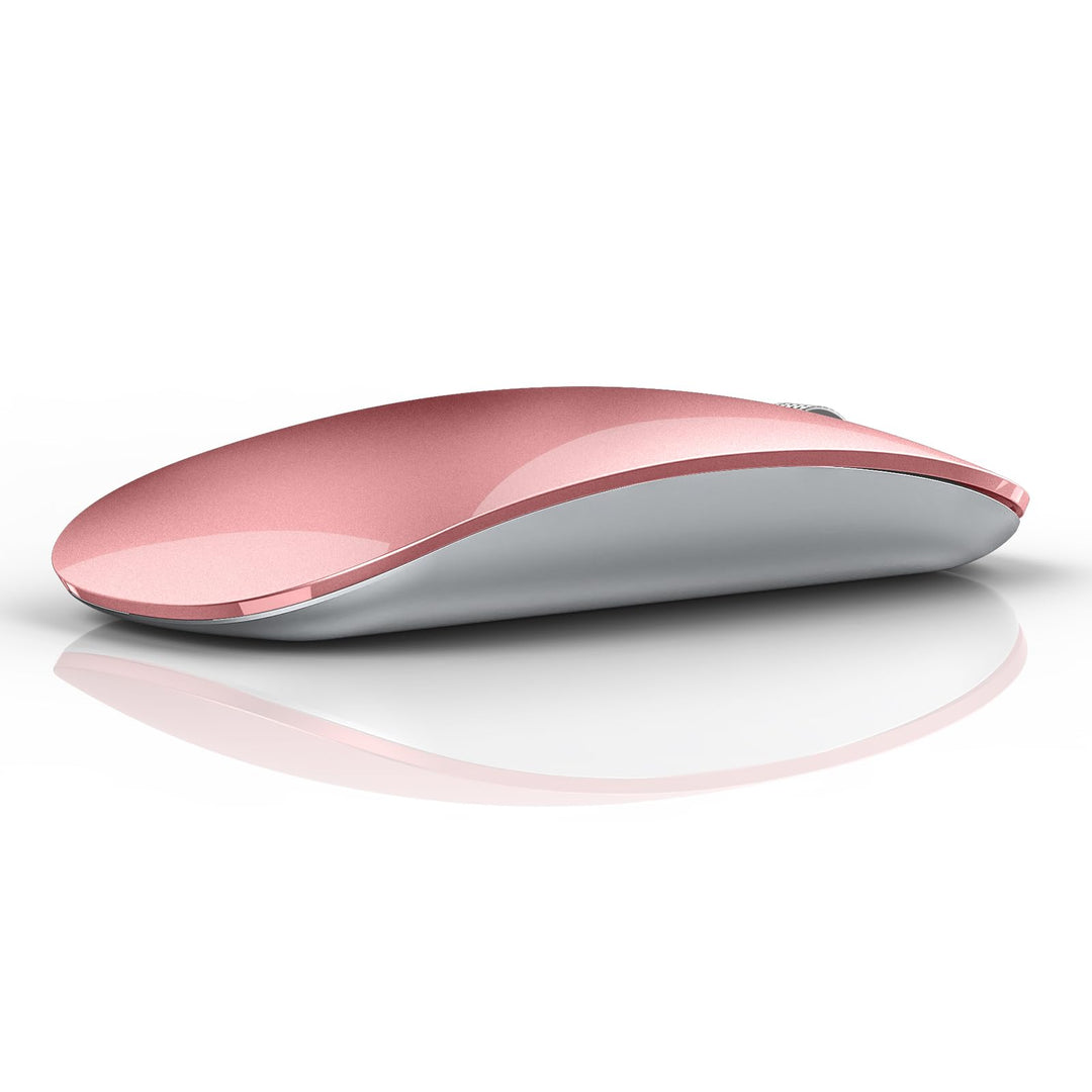 Uiosmuph Bluetooth Maus, Kabellose Maus mit USB-Nano-Empfänger, Tri-Mode (Dual Bluetooth 5.1 + 2.4GH