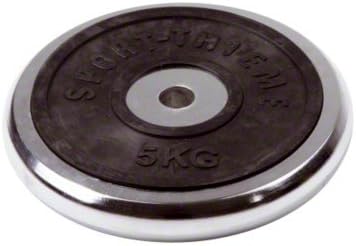 Sport-Thieme Chromhantelscheibe | Mit 5kg, 10kg, 15kg o. 20kg | Leicht zu reinigen u. langlebig | Id